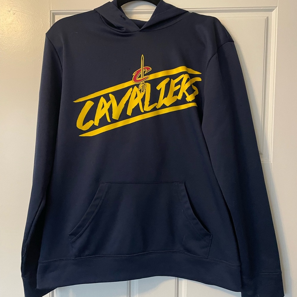 NBA Cavaliers Navy and Yellow Hoodie